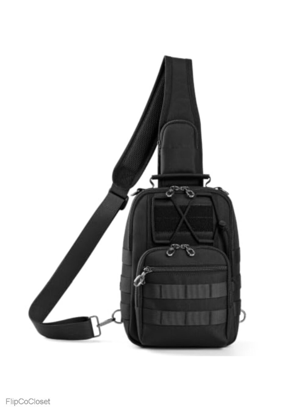 Tactical Sling Crossbody Bag Anti-Theft RFID Blocking Molle Backpack